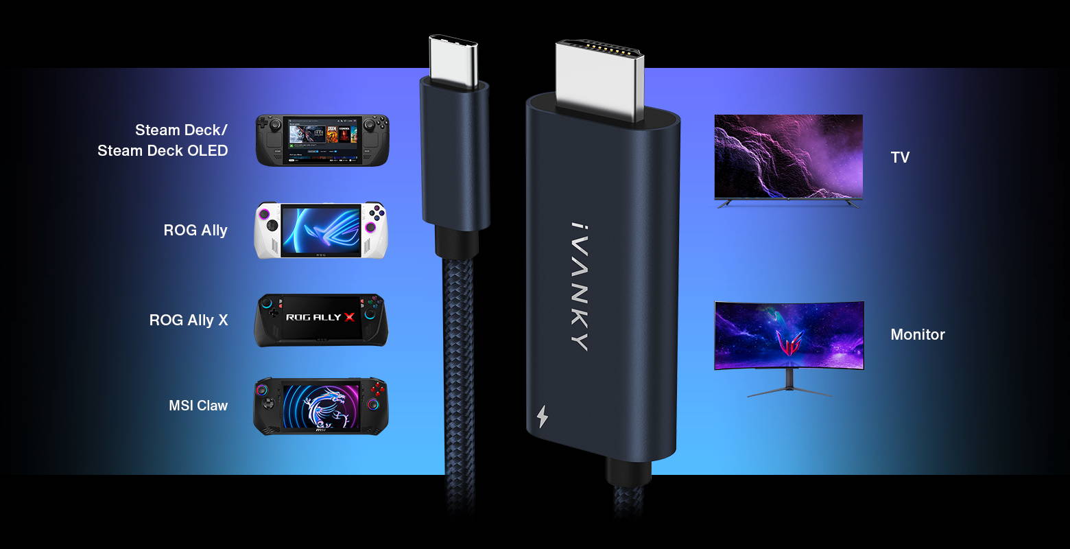 USB-C HDMIアダプタケーブル - iVANKY