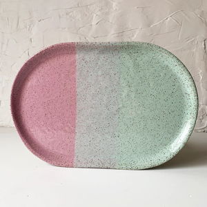 Brighter Days Large Oval Stoneware Platter - Fiesta