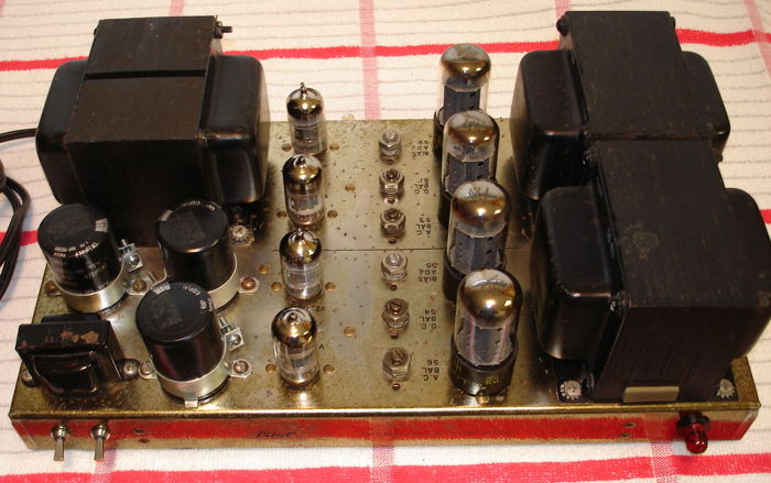 Pilot 264 stereo power amp, recapped, standby switch, cage