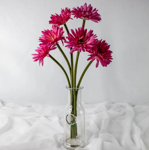 Fuchsia Real Touch Gerbera - Realistic Artificial Flowers - Image 4