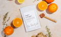 Raw Beauty Lab's vegan collagen supplement with oranges and lemon and ginger