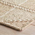 handknotted wheat cotton rug