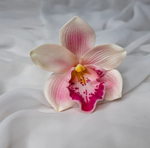 Pink Cymbidium ( 6 Pack ) - Realistic Artificial Flowers - Image 3