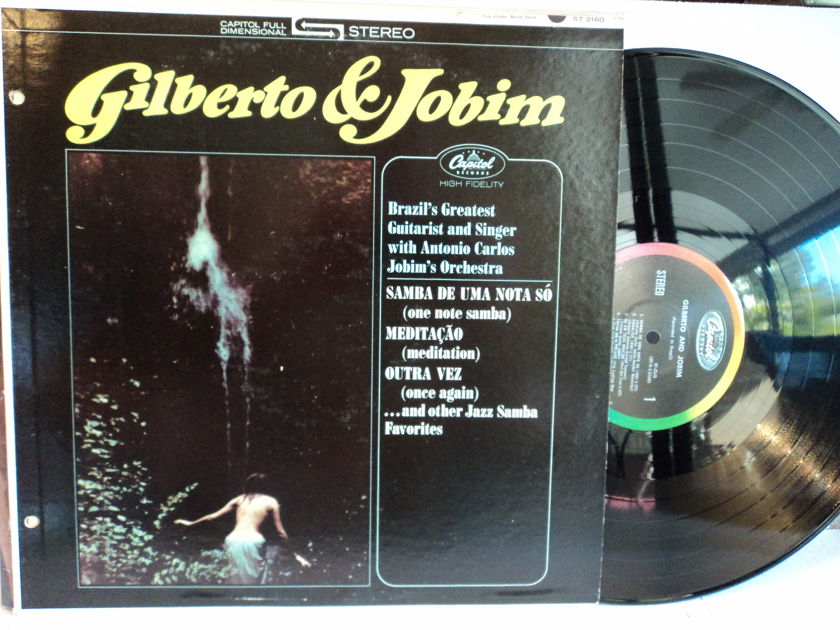 Joao Gilberto Antonio Carlos Jobim - Gilberto & Jobim ST 2160 1964 Capitol Rainbow Colorband NM