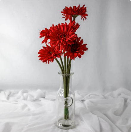 Red Real Touch Gerbera - Realistic Artificial Flowers - Image 3