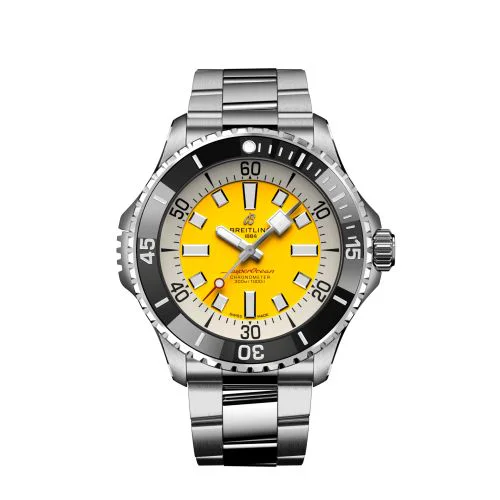 SuperOcean Automatic 46 Stainless Steel / Yellow / UK / Bracelet