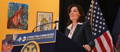 New York governor Kathy Hochul speaking at event