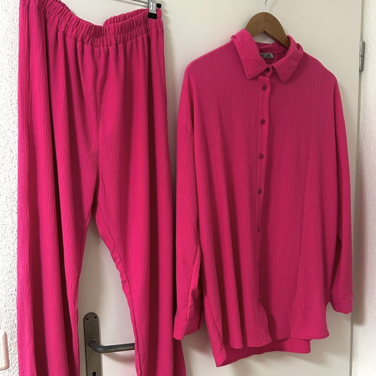  Pink-Komplett-Hemd-Hose-Set