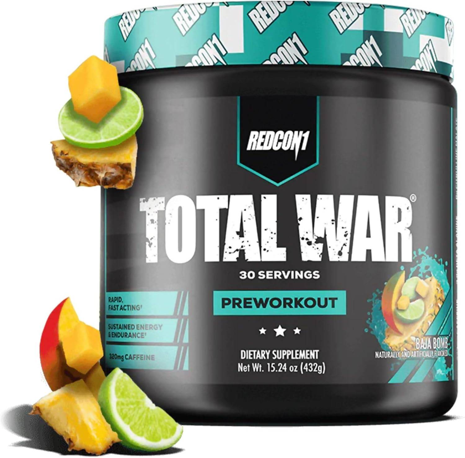 REDCON1 Total War Pre Workout Powder Pineapple Juice