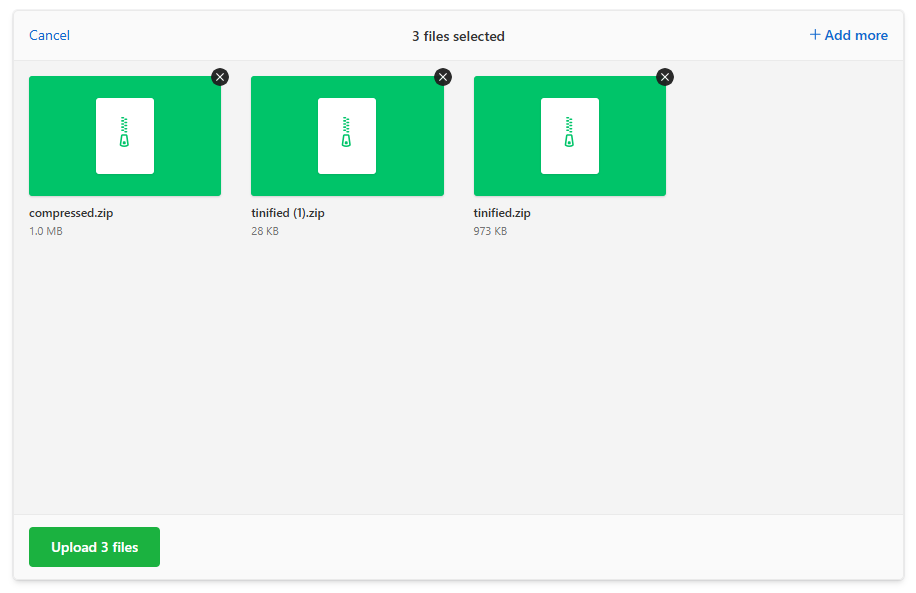 Uppy interface