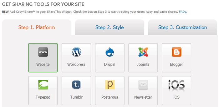 ShareThis - плагин и модуль создания социальных кнопок в Joomla
