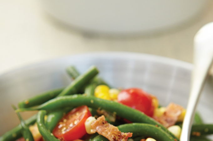 Salade de haricots verts et de maïs