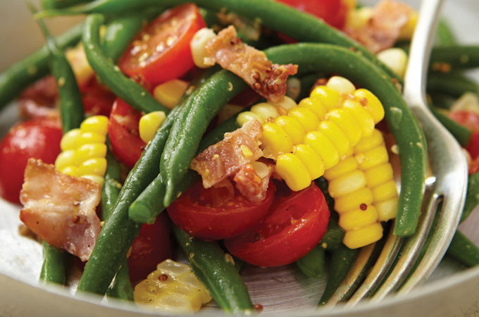 Salade de haricots verts et de maïs