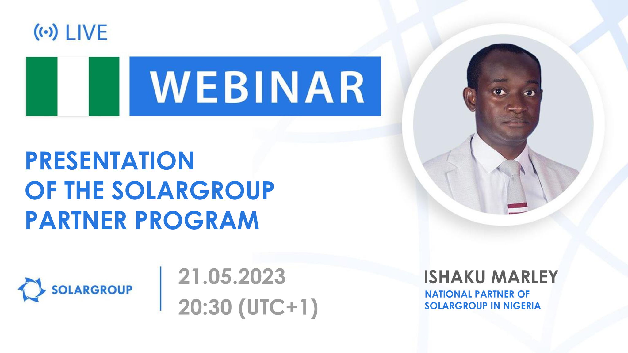 Nigeria. Presentation of the SOLARGROUP partner program