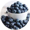 bowl of Bilberries included in the best lutein supplement for eyes