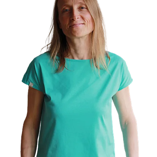 Calinea kurzärmliges T-Shirt Damen - Türkis - XL (46-48)