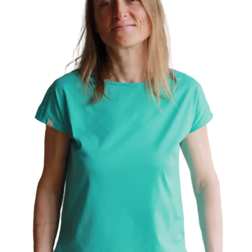 Calinea Kurzärmliges T-shirt Damen - Türkis - S (34-36)