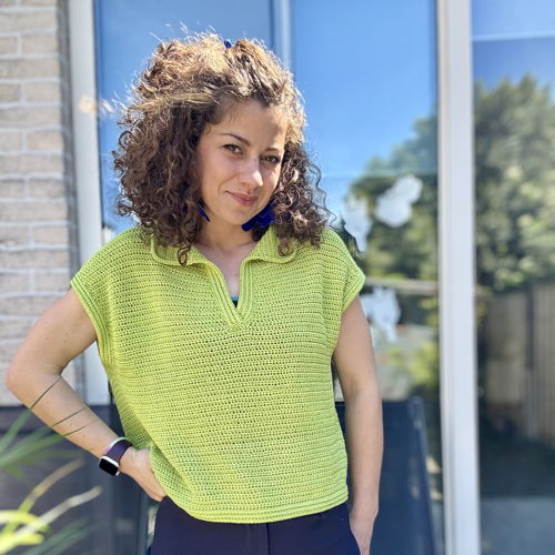 The Polo T-Shirt Crochet Pattern | Oversized, Drop-Shoulder Design (XS–5XL)