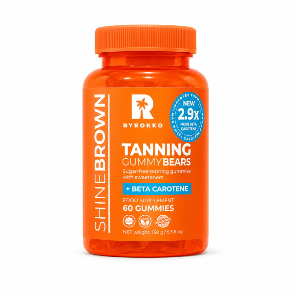 2.0 SHINE BROWN BETA CAROTENE TANNING GUMMY BEARS