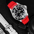 Red Rubber Strap on Sea-Dweller