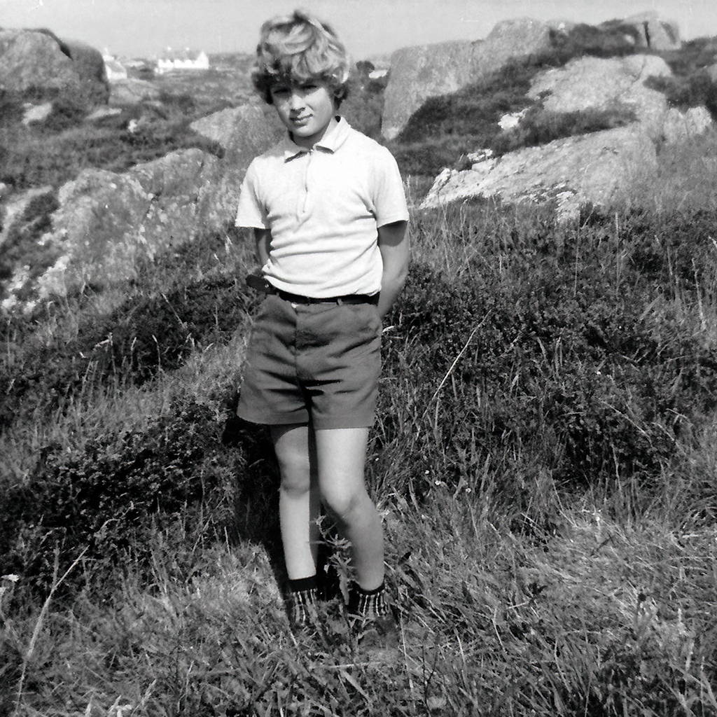 The author at 10 years old posing for a shot in Donegal, Ireland