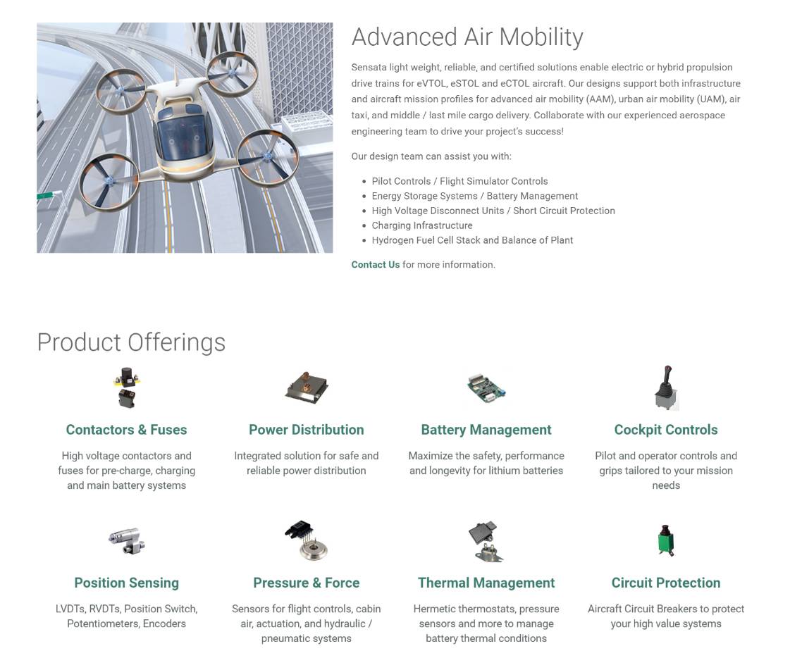 Sensata Technologies product / service