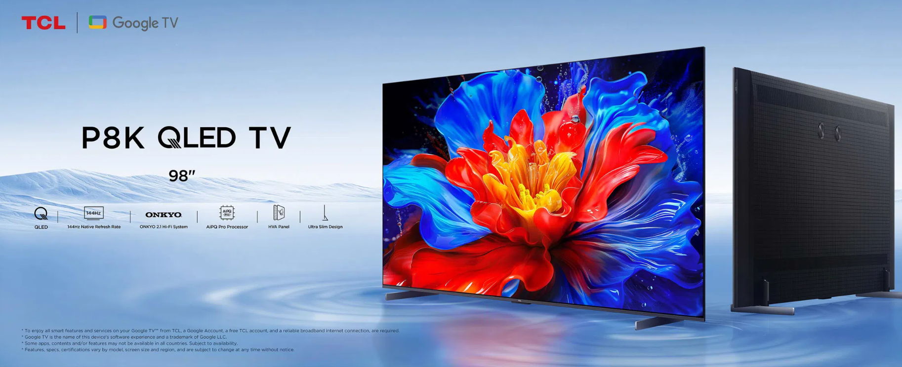 TCL 98-Inch QLED Google TV-98P8K