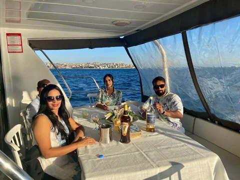 Bosphorus Yacht Cruise at Sunset with Snacks