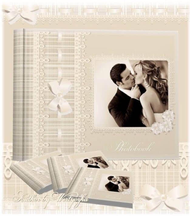 Свадебная фотокнига универсальная - нежные воспоминания