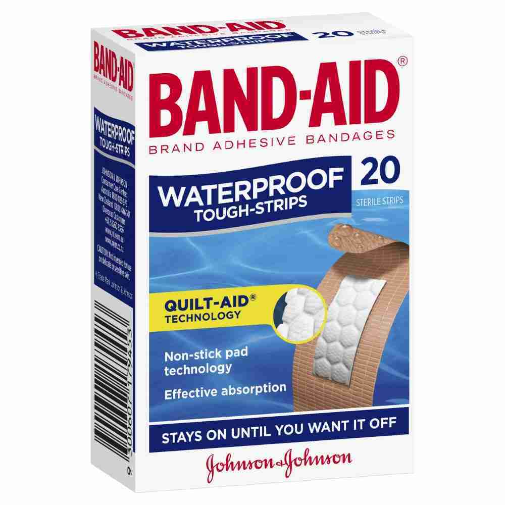 Band-Aid Waterproof Tough Strips 20 Pack