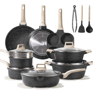 CAROTE 21pcs Pots and Pans Set