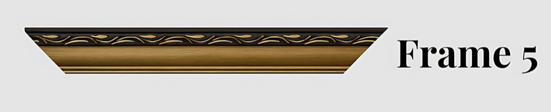 Decorative gold frame option