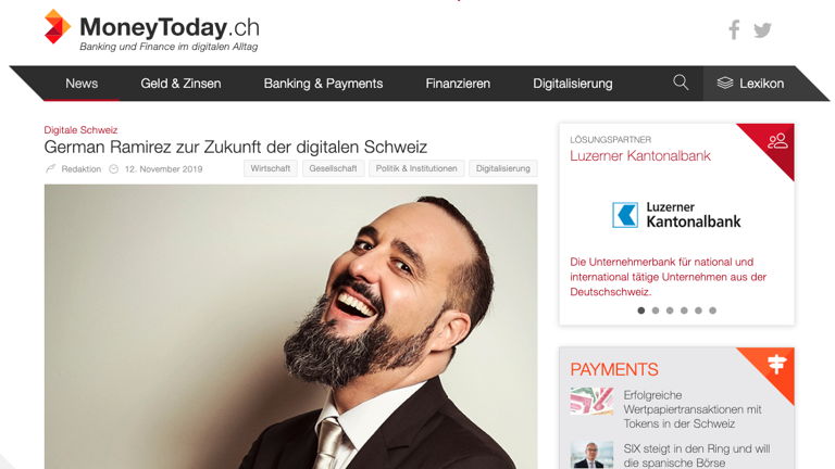 News cover German Ramirez on the digital future of Switzerland