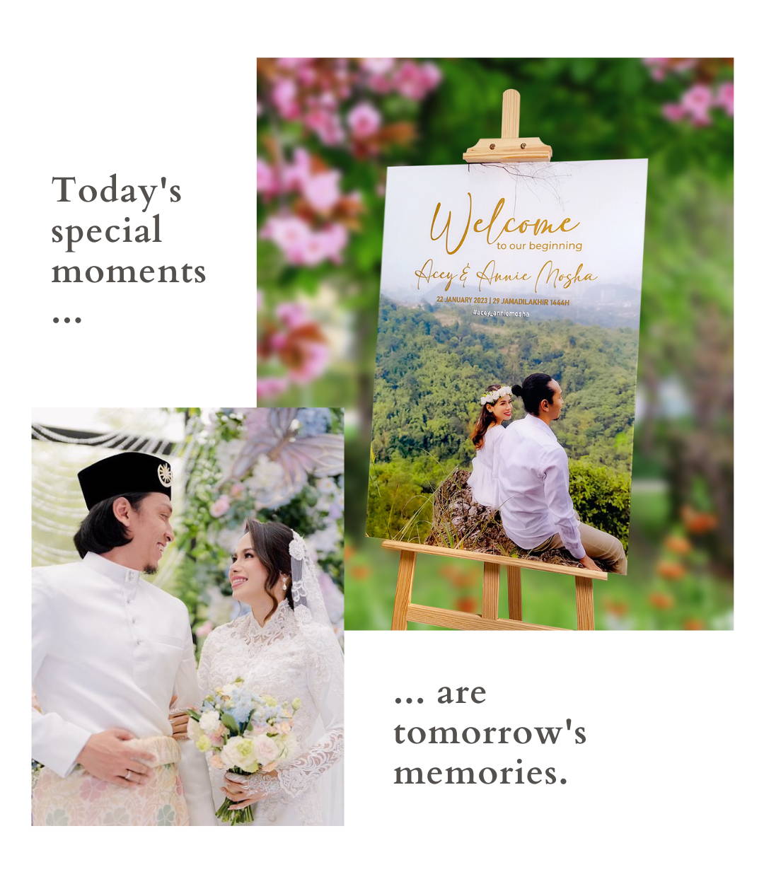 Annie Mosha Wedding Welcome Sign
