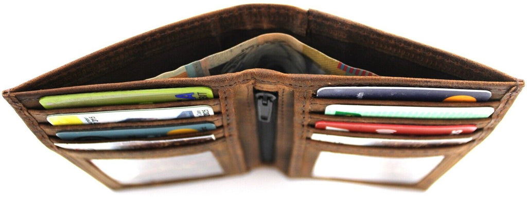 RFID Security Lined Leather Wallet Style 11008 - Image 9