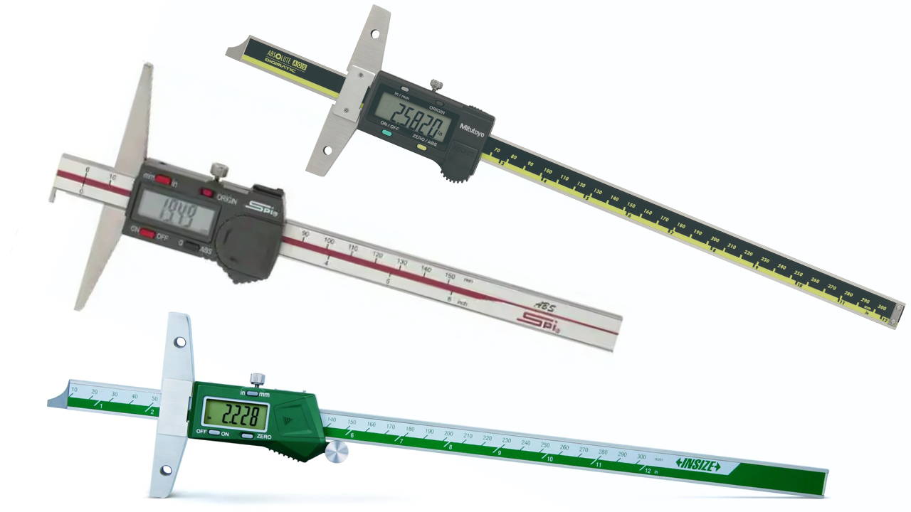 Digital Caliper Style Depth Gages at GreatGages.com