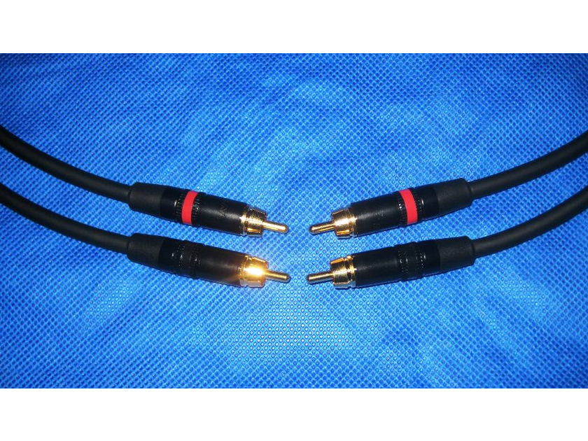 10 Audio Mogami RCA 2 meter pair - Studio Standard Interconnects