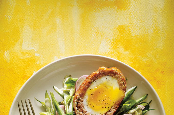 <i>Scotch eggs</i> (oeufs frits à la saucisse)