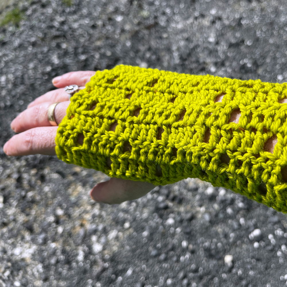 Holey Wrist Warmers
