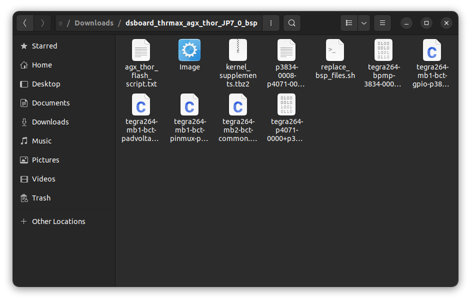 Jetson BSP files downloaded from GitHub