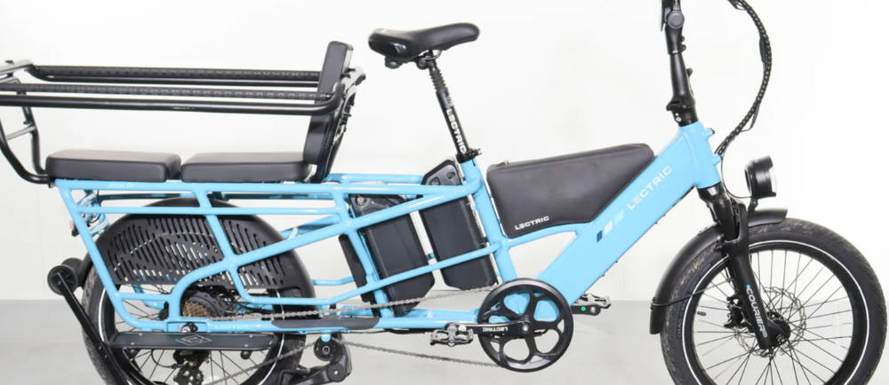 a Lectric XPedition2 Dual-Battery electric cargo bike