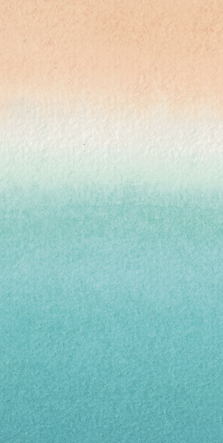 Blue & Yellow Ombre Sea Beach Wallpaper pattern image