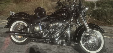 2014 HARLEY-DAVIDSON FLSTC HERITAGE SOFTAIL CLASSIC (VIVID BLACK) motorcycle for rent near Santa Rosa Beach, FL