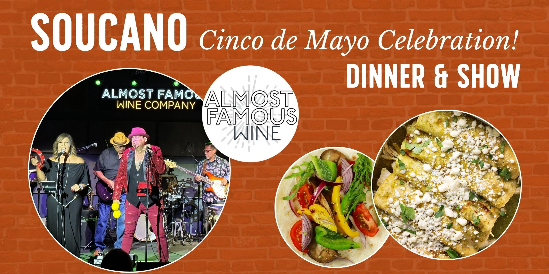 Soucano: Cinco de Mayo Celebration of Latin Rock! (Dinner and Show) promotional image