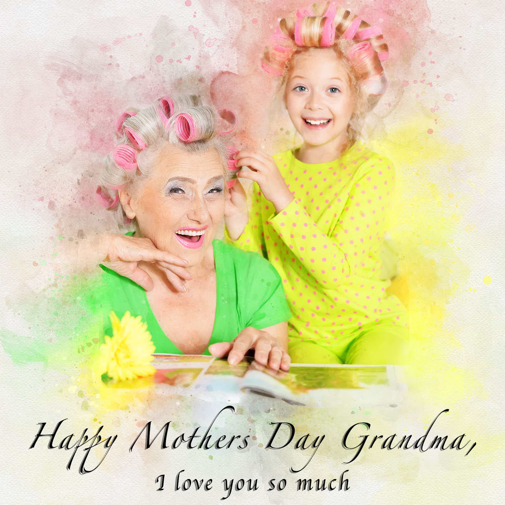 Best Mothers Day Gift Ideas | Best Gift Ideas for Grandmother, Granny, Grandma, and Grandparents. Portraits from Grandmother and Grandkids Baking, Family Painting from Photos – The Ultimate Gift for Any Occasion - FromPicToArt