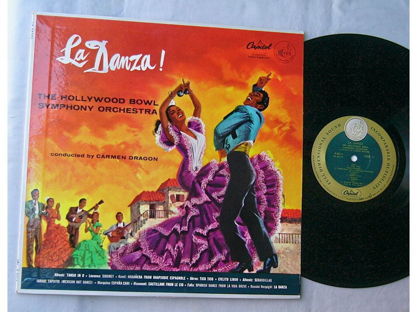 CARMEN DRAGON & THE HOLLYWOOD - BOWL LP--LA DANZA--rare orig 1959 album on Capitol MONO P8314