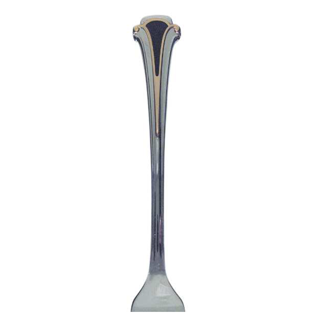 Stieff Cloisonne Royale Stainless-Black-Gold hallmark, KISCLRBLGO