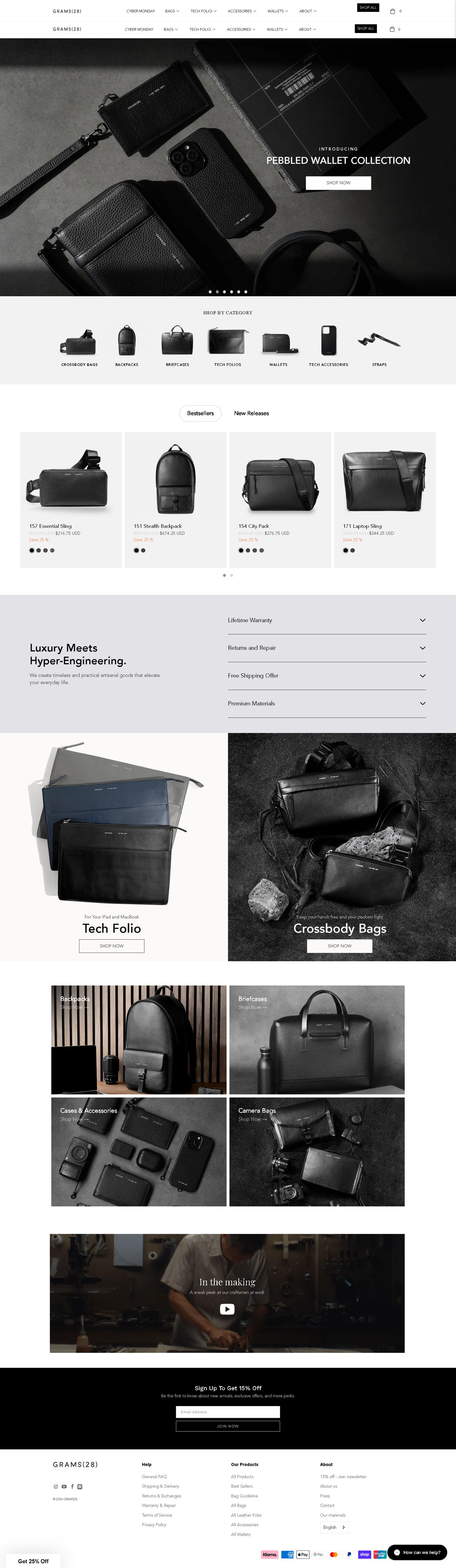 Screenshot of GRAMS28, from the product page examples collection.