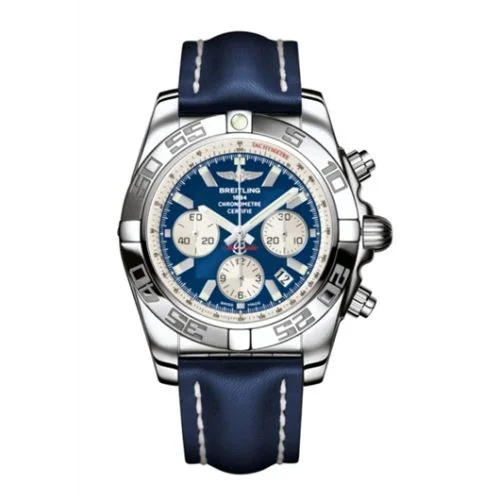Chronomat 44 Stainless Steel / Blue / Calf / Pin
