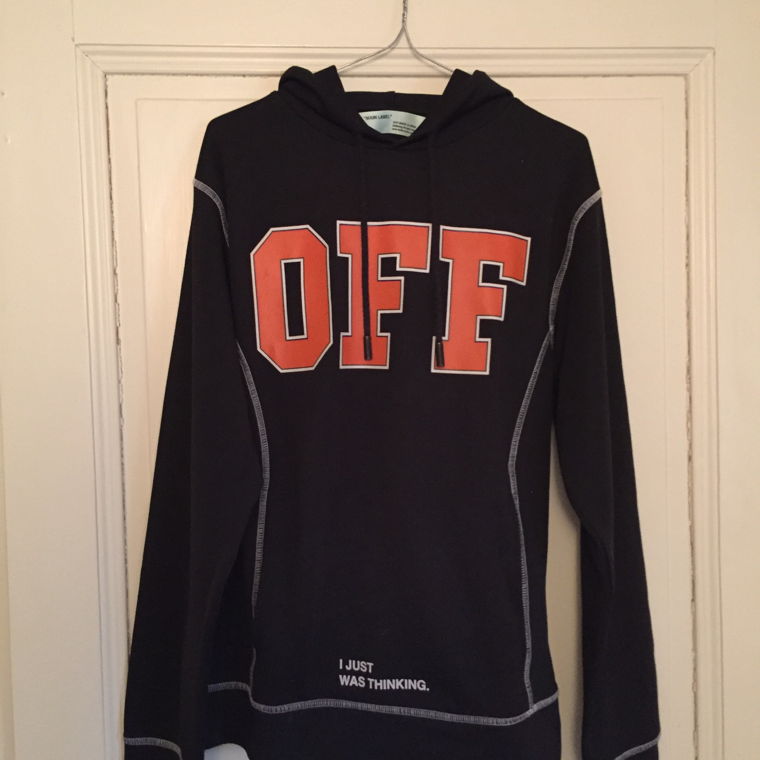 off white i was just thinking hoodie